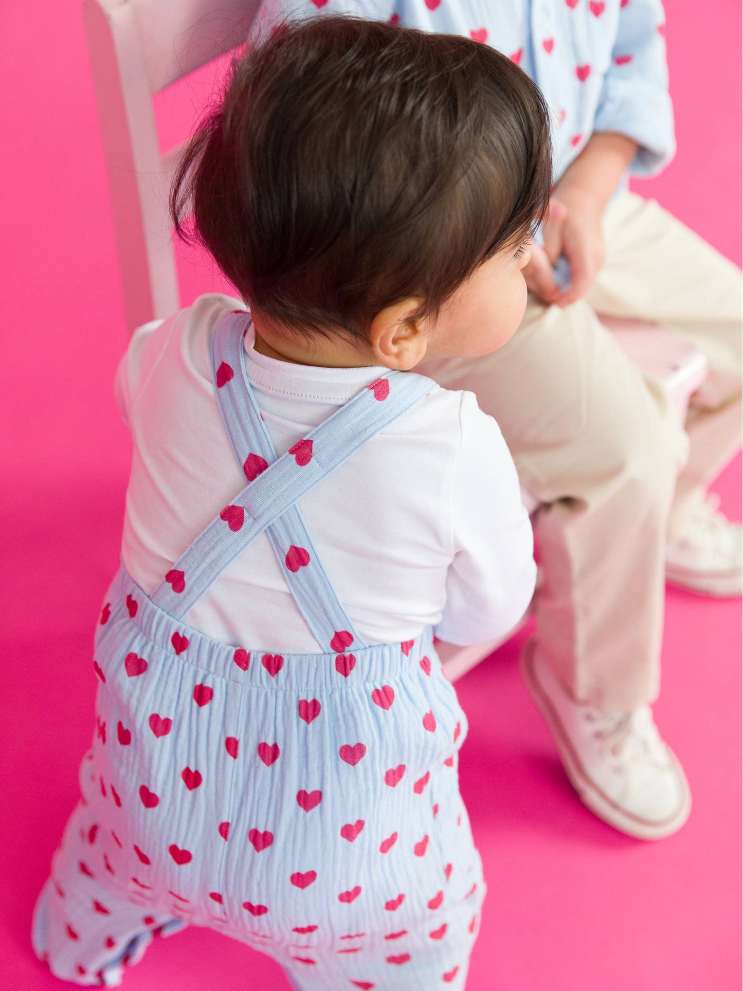 Baby Boys Steal Your Heart Cotton Gauze Overall