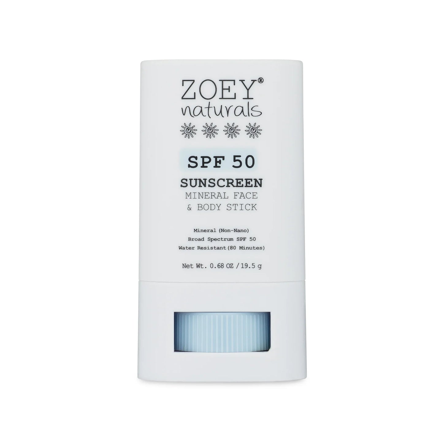 Zoey Naturals Fragrance Free SPF 50+ Stick