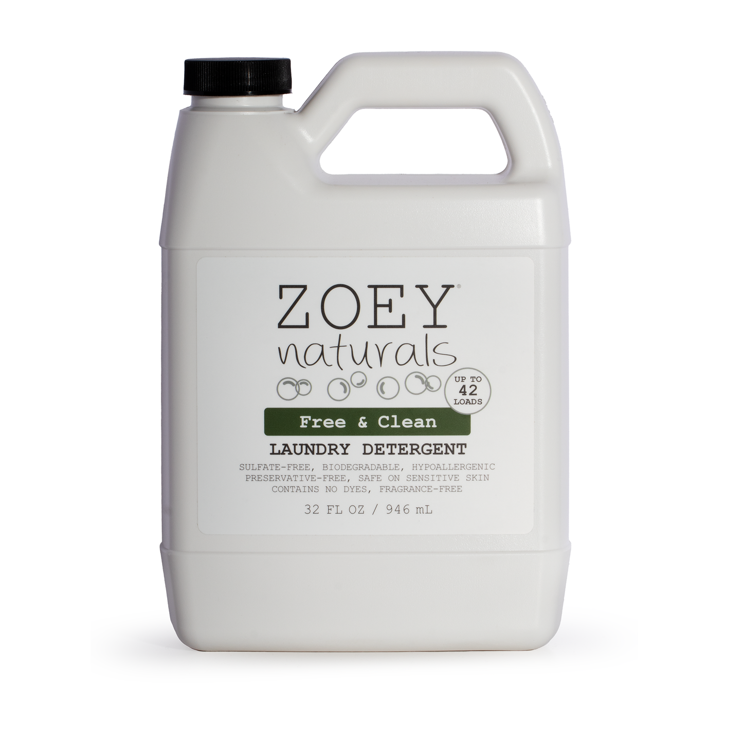 Zoey Naturals Free & Clean Laundry Detergent