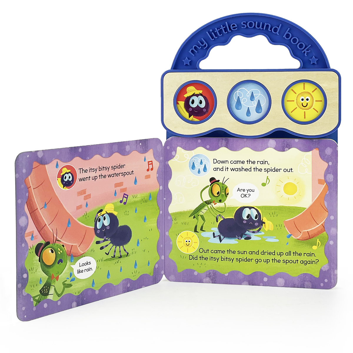 Itsy Bitsy Spider Nursery Rhyme 3-Button Sound Book