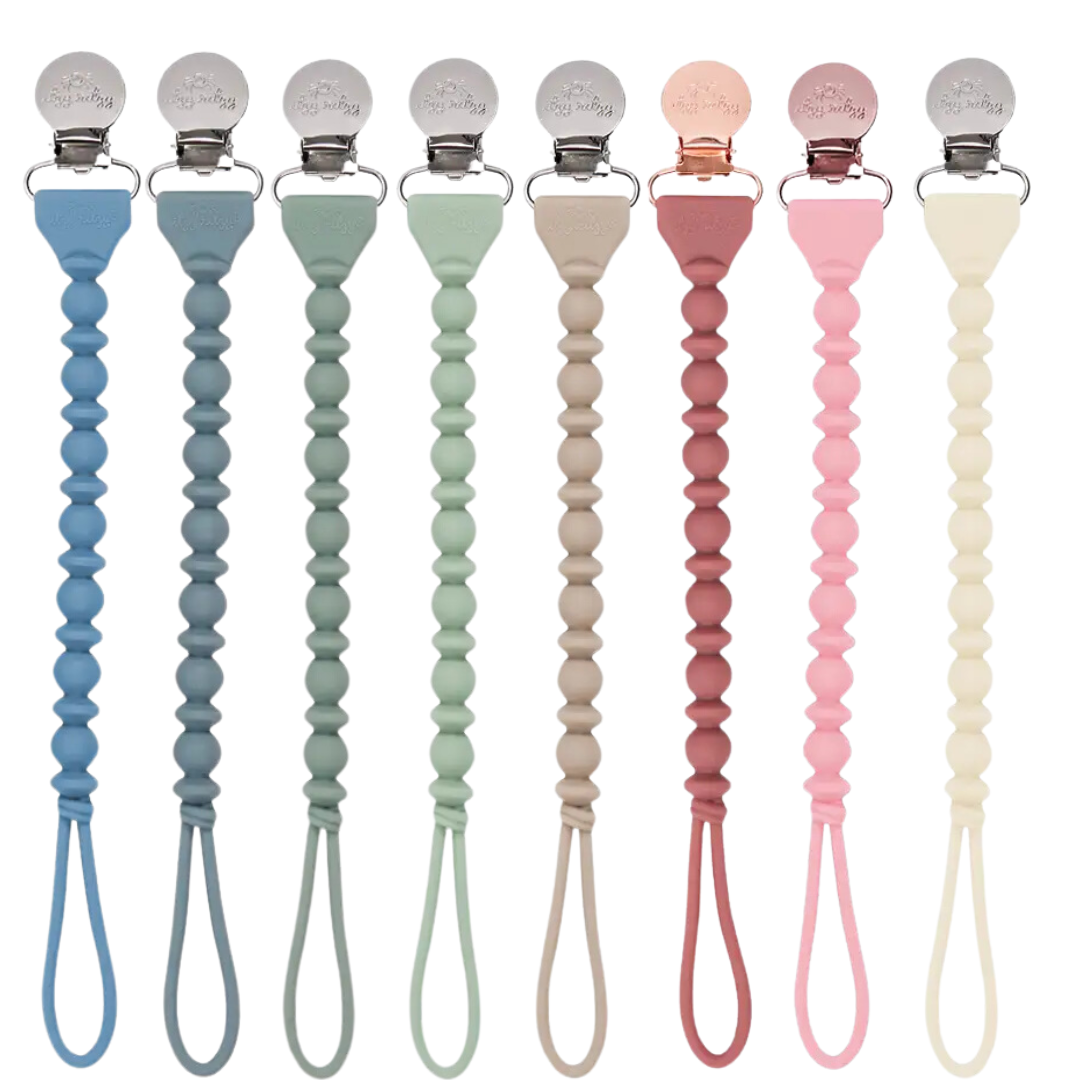 Itzy Ritzy - Sweetie Strap™ Silicone One-Piece Pacifier Clips