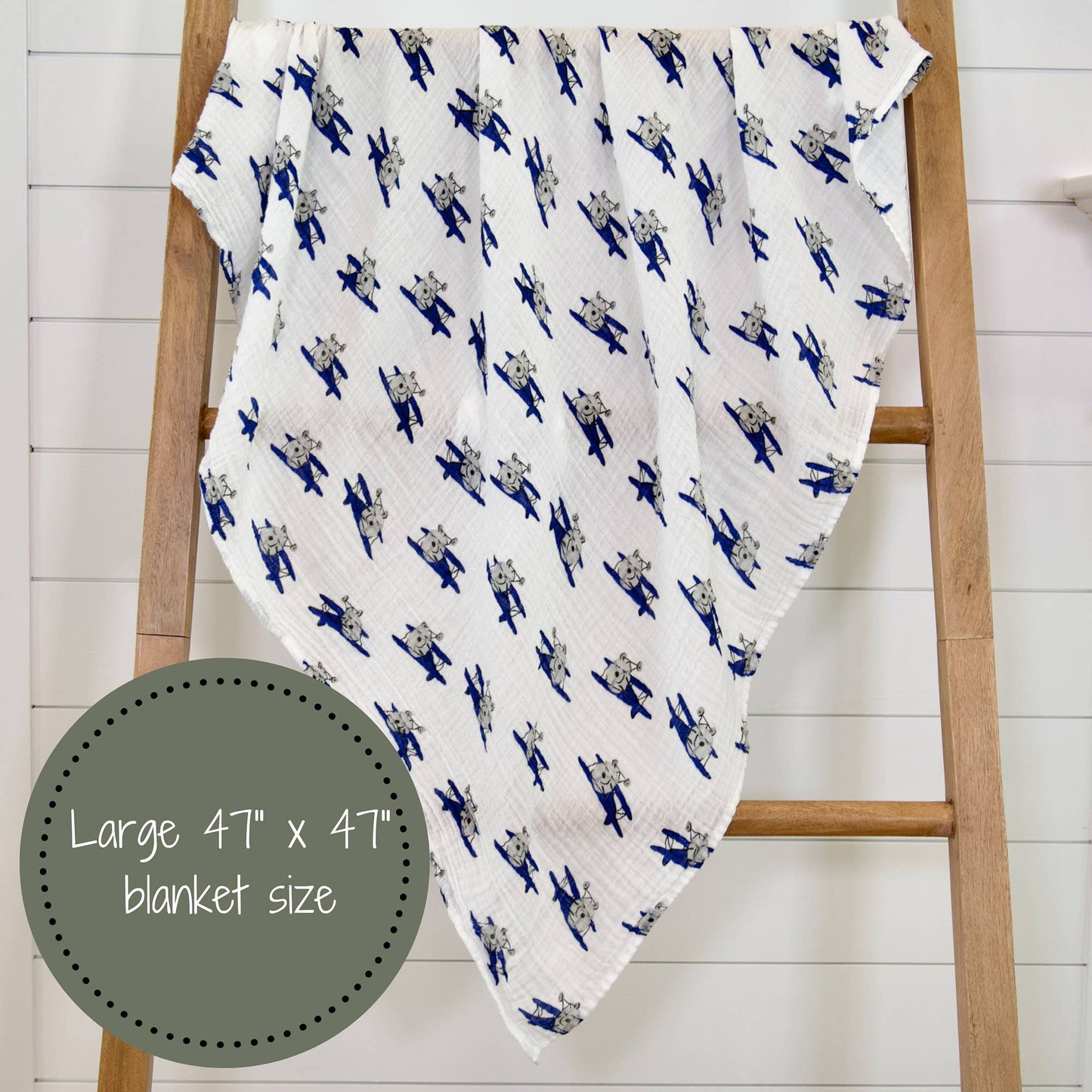 LollyBanks - Up, Up, Up and Away Baby Swaddle Blanket