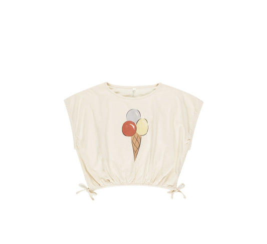 Cropped Cinched Tee||Gelato