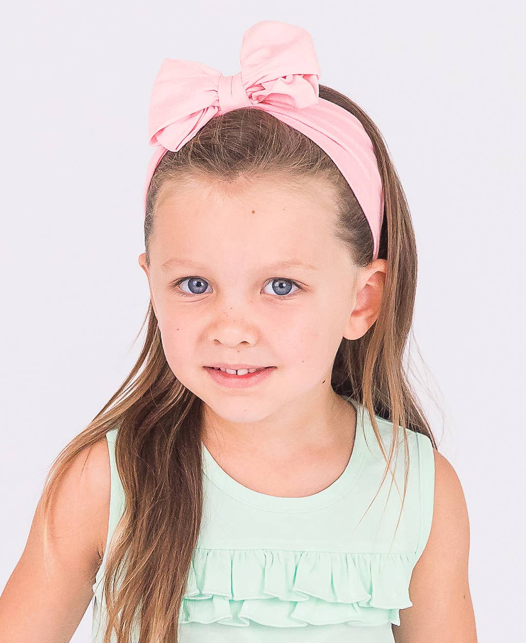 Girls Pink Big Bow Headband