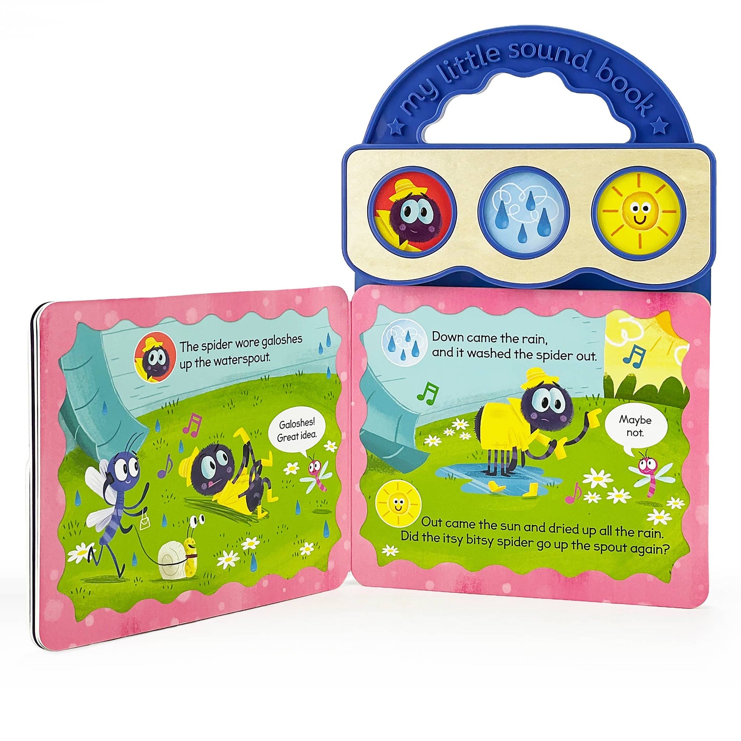 Itsy Bitsy Spider Nursery Rhyme 3-Button Sound Book