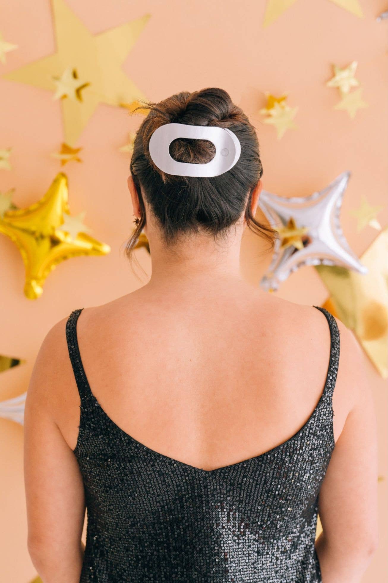 Round Flat Hair Clip | Large | Disco Daydream